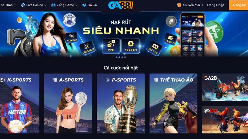 Quá trình nạp tiền GA88 sẽ diễn ra suôn sẻ nếu nắm được những lưu ý