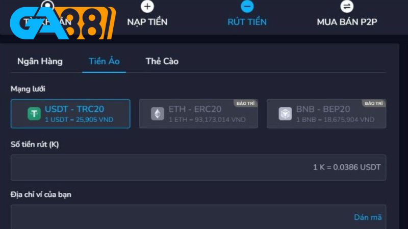 Rút tiền GA88 là bước quan trọng để nhận thưởng sau khi cá cược thành công